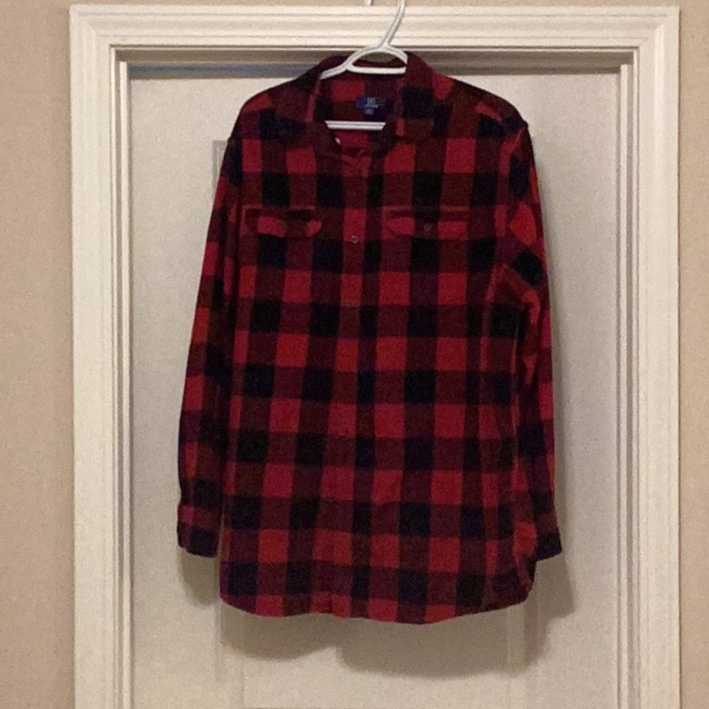 George Red and Black Checkered Shirt